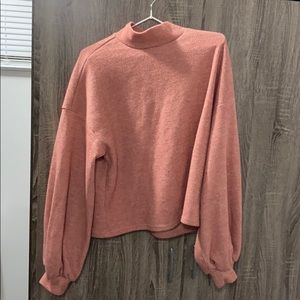 Shein pink turtle neck